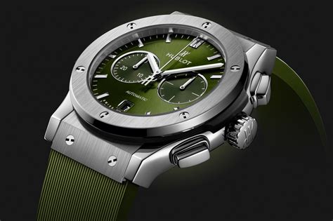 hublot classic fusion chronograph green|Hublot classic fusion chronograph santorini.